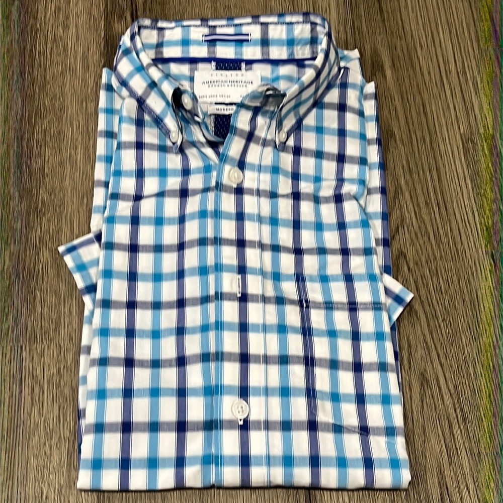 American Heritage Dawson & Brooks Modern Fit button down shirt.